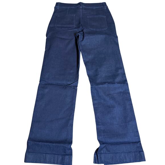 Denim & Co. Adaptive Cozy Touch Jeans, Dark Wash, Size 8, NWT - Picture 2 of 6